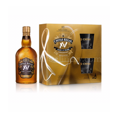 Chivas 15 hộp quà tặng- kèm 2 cốc