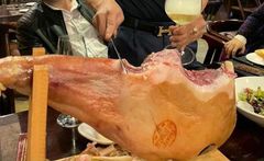 Đùi heo muối Jamon Curado Espana Tây Ban Nha nguyên chiếc 5kg (thịt lợn trắng)