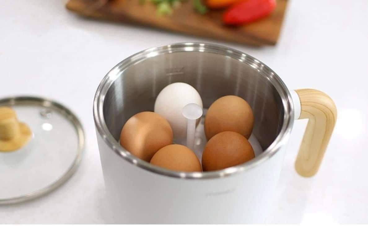Nồi điện mini Mooas kèm giá hấp/luộc trứng siêu tiện lợi (nội địa Hàn) –  Anh Thư Hàng Đức