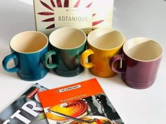 SET 4 CỐC LE CREUSET BOTANIQUE 350ml- mẫu mới nhất