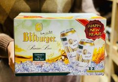 THÙNG BIA BITBURGER PREMIUM PILS 12 LON