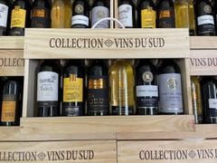 Set 6 chai vang mini hộp gỗ Collection Vins dus sud