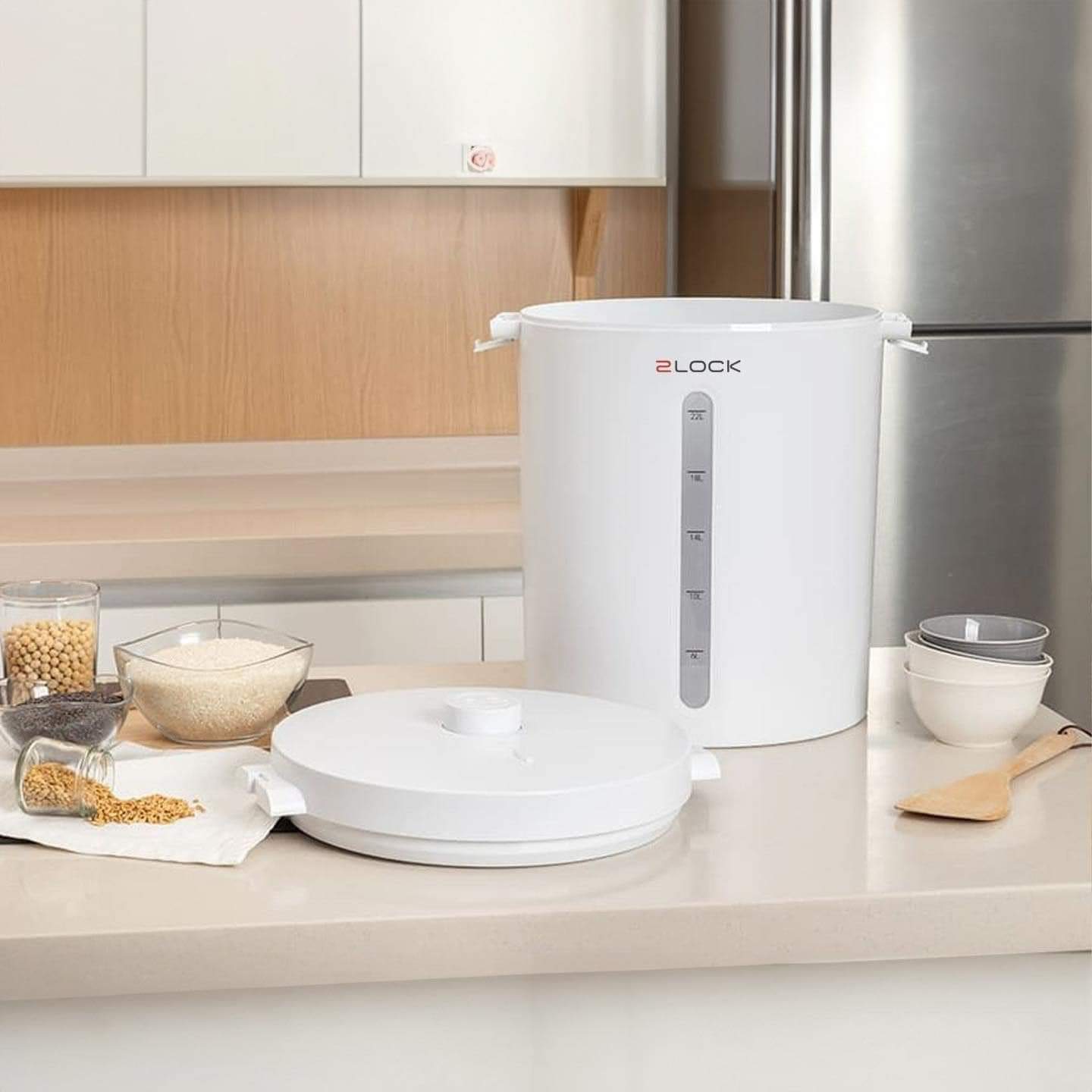 Thùng gạo chân không 2lock Korea K23-31224W – Anh Thư Hàng Đức