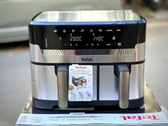 Nồi chiên không dầu điện tử TEFAL Dual Easy Fry & Grill EY905D10 8,3L