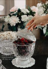 Tô pha lê có nắp Dublin cực xinh