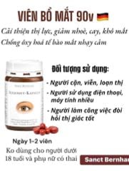 Viên uống bổ mắt của Sanct Bernhard Made in Germany 90 viên