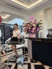 Bar cart Steve Silver Aerin