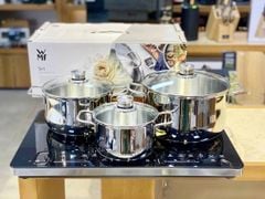 Bộ nồi WMF Diadem Plus 3 món (1 bộ 3 nồi) - Inox không gỉ