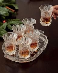 Bộ cốc pha lê 6 tách trà Bohemia M57 120ml made in sec