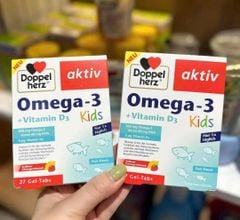 Viên nhai Doppelherz Omega 3 + Vitamin d3 Kids – bổ sung 2 vitamin không thể thiếu cho trẻ em