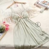  Váy lụa mint D4367 