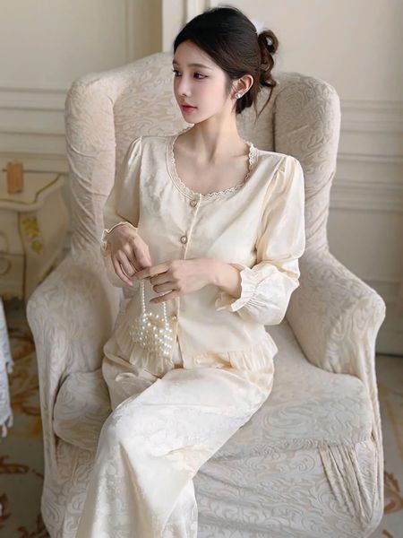  Bộ pyjama lụa tiểu thư PM1122 
