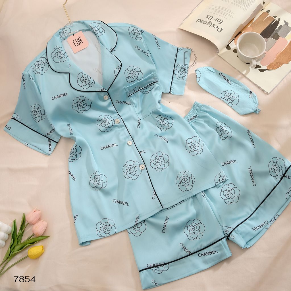  Bộ lụa pyjama chanel 7854 