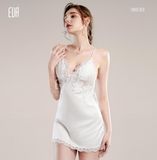  Váy lụa phối ren D8839 