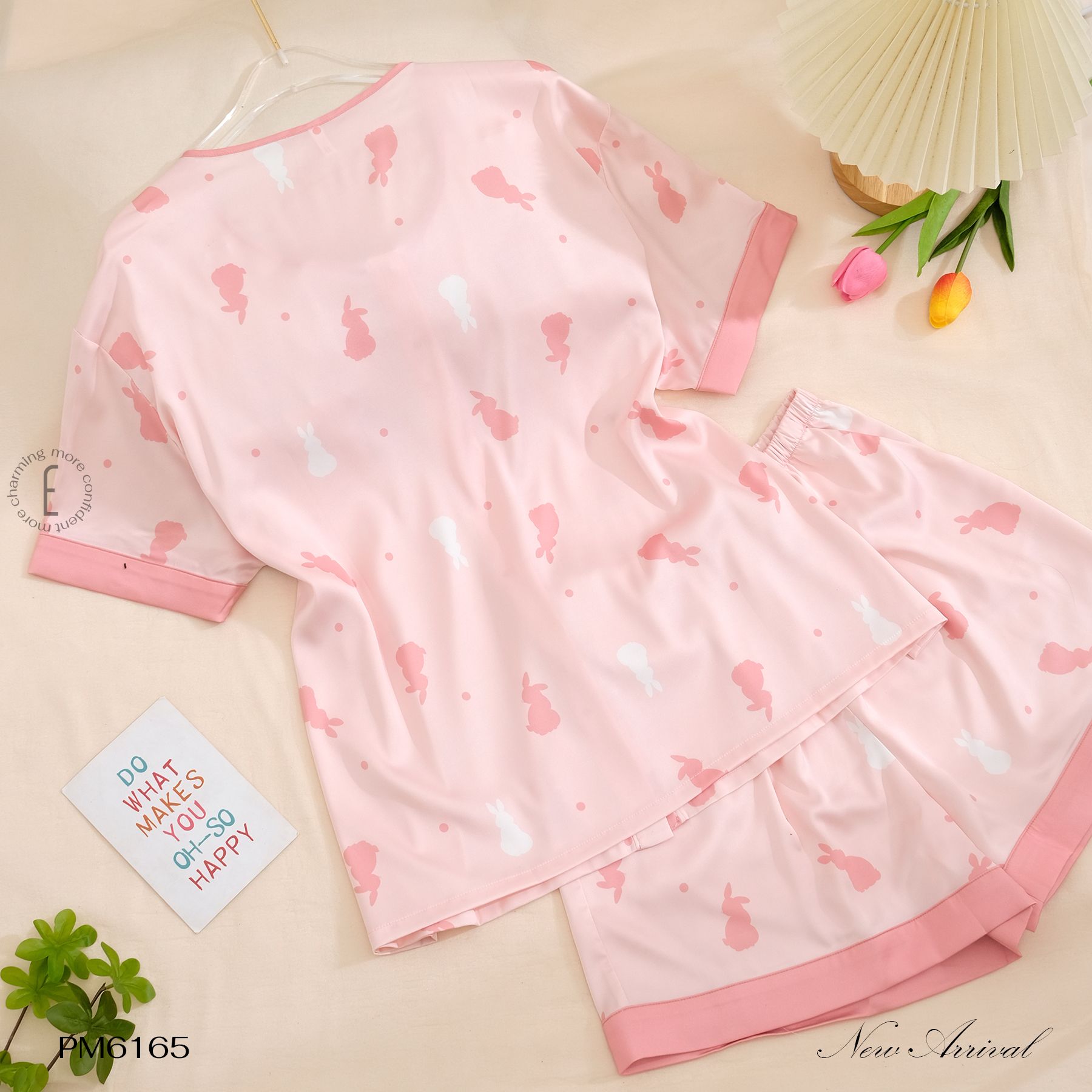 Short Silk Pyjama PM6165 – Eva Store