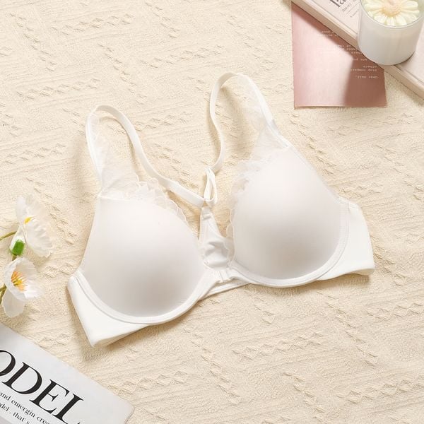  Áo cài trước viền ren A1005 