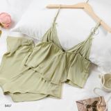  Bộ lụa 2 dây ngắn croptop B467 