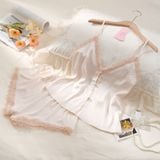  Bộ 2 dây lụa phối ren B478 