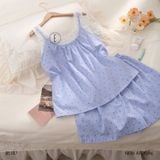  Bộ thô xanh phối ren B5187 