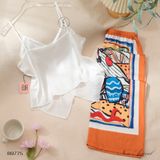  Bộ 2 dây dài áo trắng B9775 