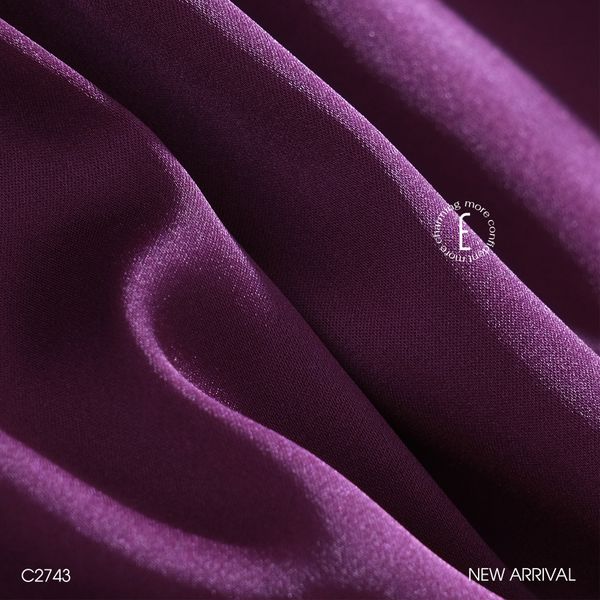  Choàng lụa Tím C2743 