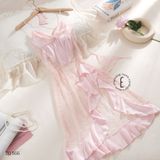  Váy lụa phối lưới D1566 