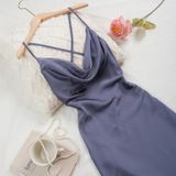  Váy lụa dài D205 