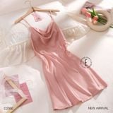  Váy lụa cổ đổ D2350 