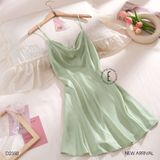  Váy lụa cổ đổ D2350 