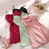  Váy lụa cổ đổ D2350 