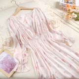  Váy lụa hoa D2464 