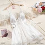  Váy lụa xẻ D2487 