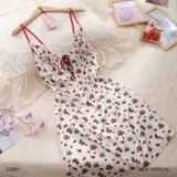  Váy lụa hoa D2491 