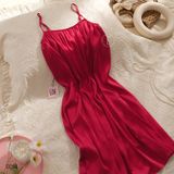  Váy lụa trơn D284 