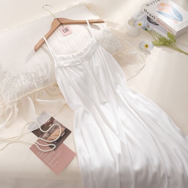  Váy lụa dây D319 