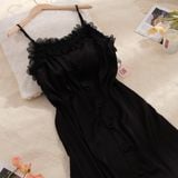  Váy lụa ( viền lưới hoa) D326 