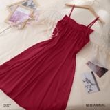  Váy lụa nơ D327 
