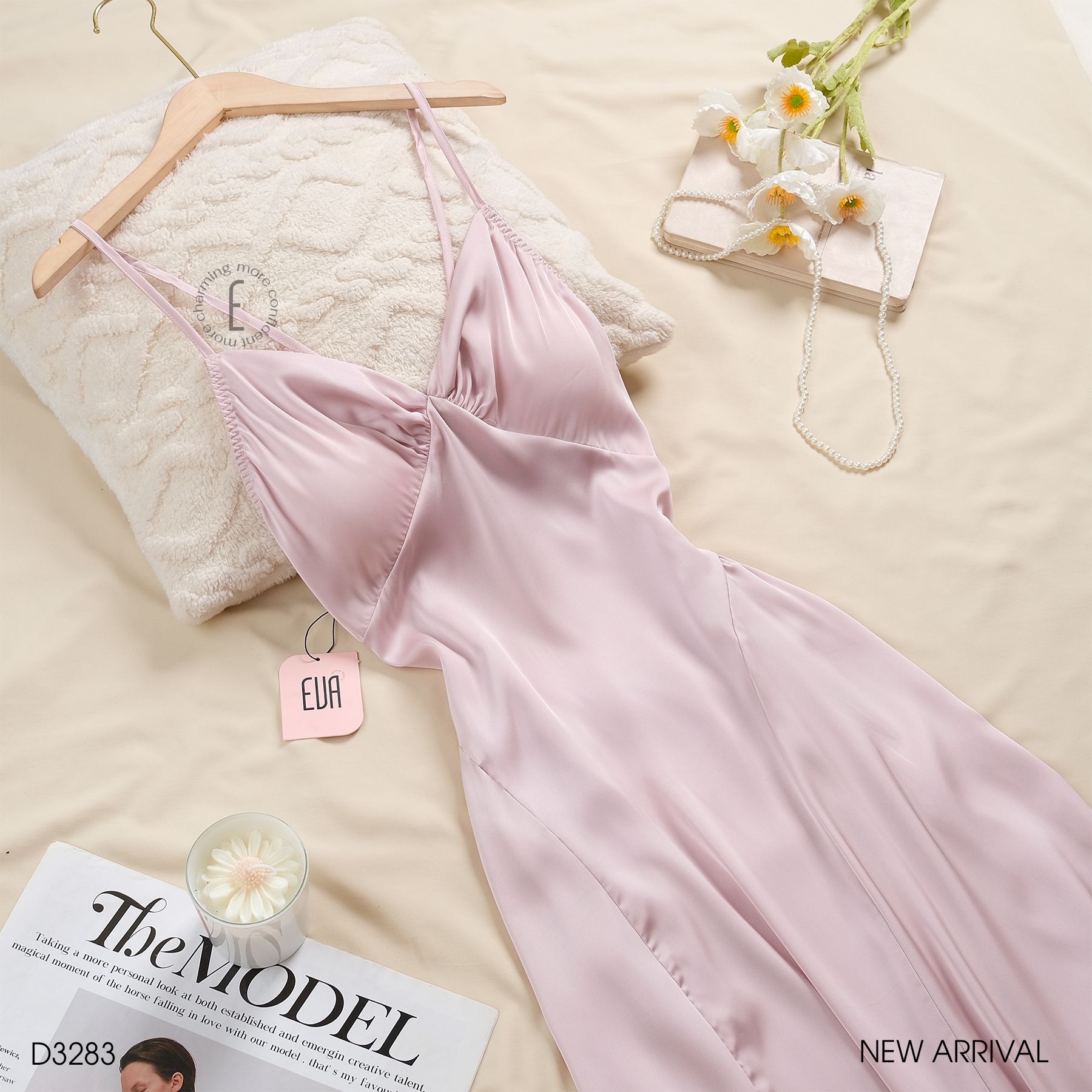 váy ngủ 2 dây lụa mềm mịn dáng dài chất siêu đẹp | Shopee Việt Nam