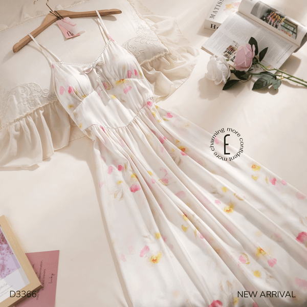  Váy lụa dài D3366 