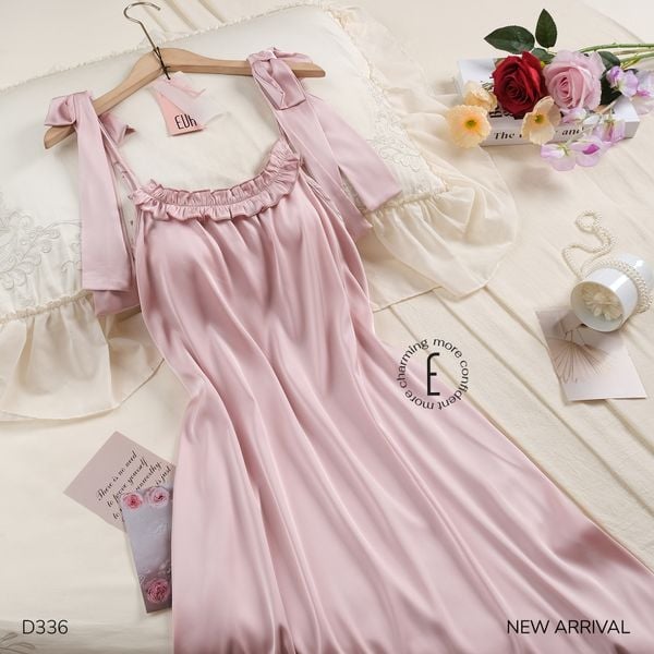  Váy lụa cột nơ D336 