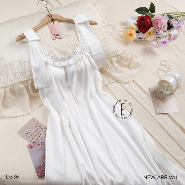  Váy lụa cột nơ D336 