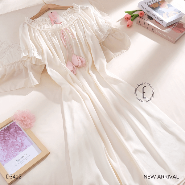  Váy lụa tiểu thư ( có tay) D3412 