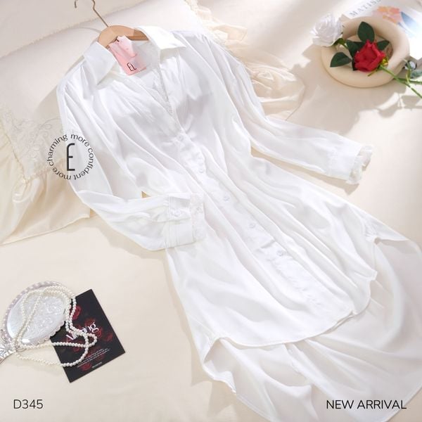  Váy sơ mi lụa D345 
