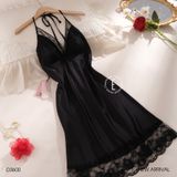  Váy lụa viền ren D3600 