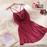  Váy lụa phối ren D3698 