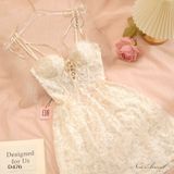  Floral Lace Dress D476 