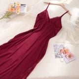  Váy lụa dài D4777 