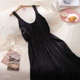  Váy lụa xếp li D5639 