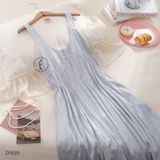  Váy lụa xếp li D5639 