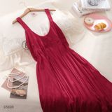  Váy lụa xếp li D5639 